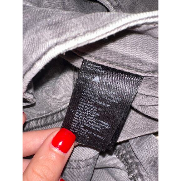 H&M Women's Gray Mid Rise Washed Ankle Casual Stretch Skinny Denim Jeans Size 6 - Picture 5 of 5
